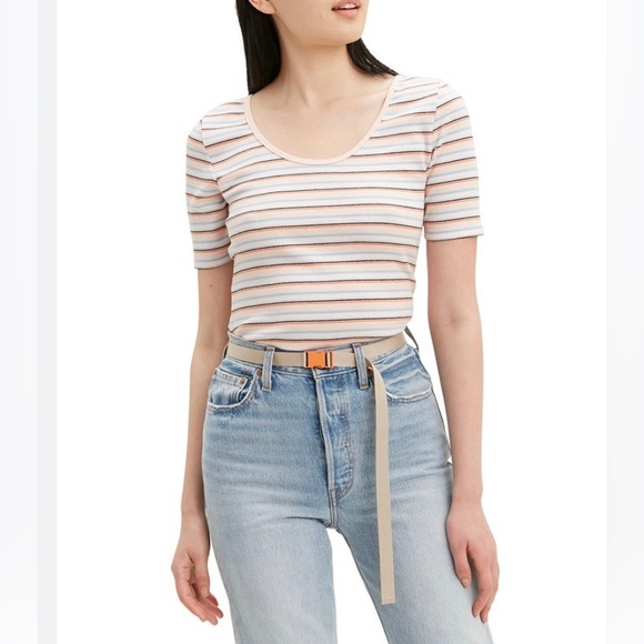 Levi's Tops - Levi’s Venice Striped Stretch T-shirt